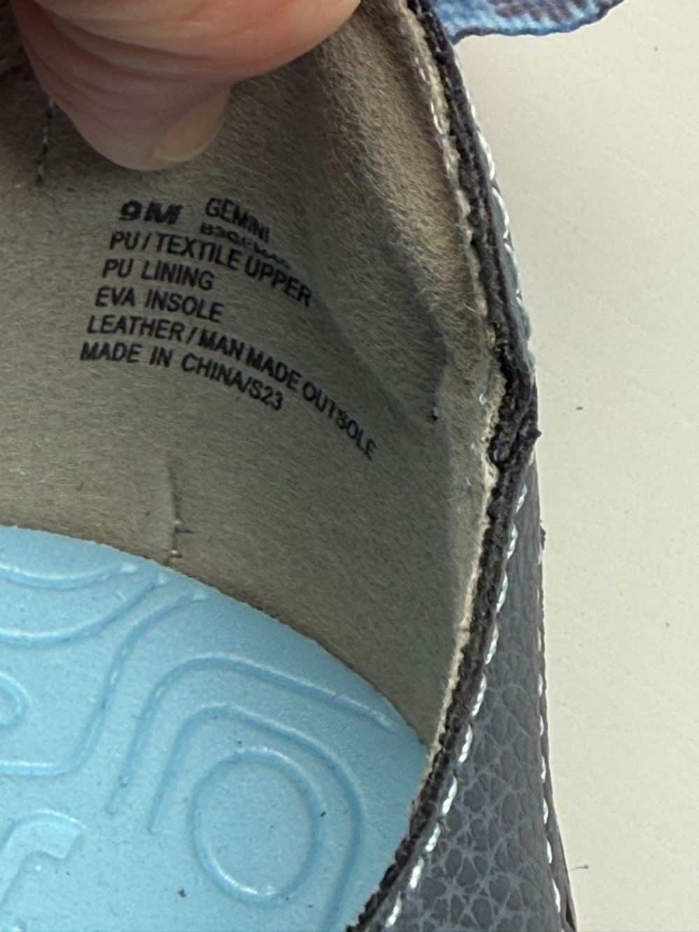 JBU Size 9 Mary Jane Sandals Gray Blue Comfort Memory Foam Casual Travel - Picture 8 of 8
